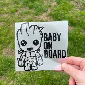 Groot Baby On Board Vinyl Decal